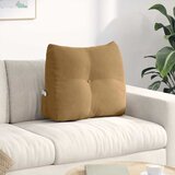 vidaXL Poglavni vzglavnik Rjava 60 x 24 x 50 cm Žamet | Shoptok.si