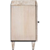  Kopalniška omarica Bela 38 x 33,5 x 58 cm Masiven les manga, (5000233172) | Shoptok.si