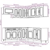 vidaXL 11-dijelni set kuhinjskih ormarića Kalmar konstruiranog drva | shoptok.hr