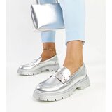 Gemre Silver eco-leather moccasins Mladenka | Shoptok.si