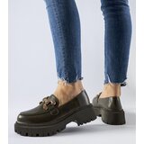 Gemre Green moccasins decorated with rhinestones Uzzone | ePonuda.com