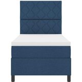  Krevet s opruga kutije s uzglavljem Plava 90 x 190 cm tkanina | shoptok.hr