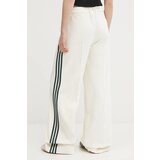 Adidas Velur hlače Velvet bež barva, KF2303 | Shoptok.si