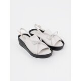 GOODIN White wedge sandals with leather insole | Shoptok.si