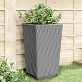 vidaXL Vrtne sadilice 2 kom sive 32 5 x 32 5 x 57 cm od PP-a | shoptok.hr