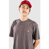 Carhartt WIP American Script T-shirt porphyry Cene