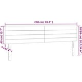  LED uzglavlje svjetlosivo 200x5x78/88 cm baršunasto | shoptok.hr