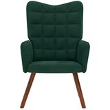 Stolica za opuštanje tamnozelena baršunasta | shoptok.hr