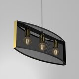  Luster na sajli KAGA 3xE27/60W/230V crna/zlatna | Eponuda.com
