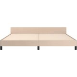  Posteljni okvir z vzglavjem kapučino 200x200 cm umetno usnje, (20903714) | Shoptok.si