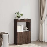vidaXL Visoka omara rjavi hrast 63x33x100 cm inženirski les | Shoptok.si