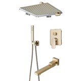 Oem Sprchová batéria, brúsený zlatý povrch, dažďová sprchová hlavica - 3 Cestný 12palcový B, (5000141654) | Shoptok.si