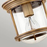 Elstead Lighting Quintiesse QN-HADRIAN-MINI-F-BR-CLEAR - Spoljna plafonska svetiljka HADRIAN 1xE27/60W/230V IP44 | Eponuda.com