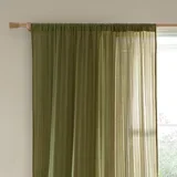 Kaki zelena prozirna zavjesa 140x229 cm Zofia –