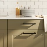 vidaXL Ručke za ormarić 10 kom crne 160 mm od nehrđajućeg čelika | shoptok.hr