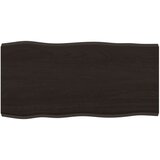 vidaXL Stolna ploča tamnosmeđa 80x40x(2-4) cm obrađena hrastovina | shoptok.hr