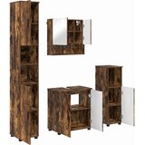  Set namještaja za kupaonicu 4 kom. Dimljeni hrast | shoptok.hr