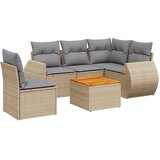  6-dijelni set vrtnih sofa s jastucima bež od poliratana | shoptok.hr