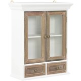Furnova Stenska omarica bela 49x22x59 cm inženirski les, (21949627) | Shoptok.si