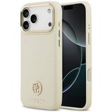 Guess maskica za iPhone 17 Pro kompatibilna s MagSafe (PU s logom od zrnaste strass tkanine) bež (IZLOŽBENI ARTIKL) | shoptok.hr