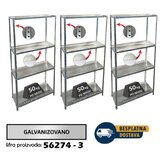 Komplet police 150x75x30cm, 4x50kg Dimenzije a 150x225x30cm | ePonuda.com