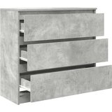  Komoda siva boja betona 80x35x76 cm od konstruiranog drva | Eponuda.com