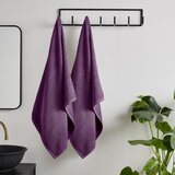 Catherine Lansfield Vijolične hitro sušeče frotirne bombažne brisače v kompletu 2 ks 90x140 cm Quick Dry – | Shoptok.si