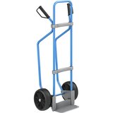 eurokraft pro voziček za prevoz vreč z drsnimi sanmi, modre barve, nakladalna površina šxg 280 x 140 mm, pocinkana izvedba, kolesa iz polne gume, od 5 | Shoptok.si