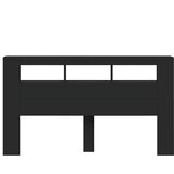  LED uzglavlje crno 180x18,5x103,5 cm konstruirano drvo | Eponuda.com