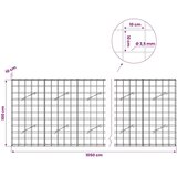  Gabion s žicom debljine 3 5 mm i mrežom 10x10 cm 1050x10x100 cm - 10 cm 100 cm 1050 cm | shoptok.hr