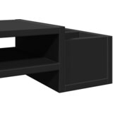  Stalak za monitor s pohranom crni 70x27x15 cm konstruirano drvo | shoptok.hr