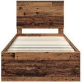  Krevetna konstrukcija Staro drvo 90 x 190 cm Čvrsto borovo drvo | shoptok.hr