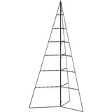 vidaXL Kovinska novoletna jelka za dekoracijo črna 140 cm, (20887053) | Shoptok.si