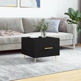  Stolić za kavu crni 50 x 50 x 40 cm od konstruiranog drva | shoptok.hr