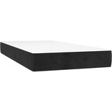  Box spring postelja z vzmetnico LED črna 100x200 cm žamet, (20900032) | Shoptok.si
