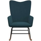  Stolica za ljuljanje plava baršunasta | shoptok.hr