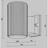  O419WL-01B - spoljna zidna svetiljka rando, 1x E27/60W/230V, IP54, crna | Eponuda.com