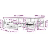 Set vanjskih sofa 8 kom. Bijela i krem | shoptok.hr