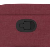  Naslonjač od tkanine crvena boja vina | shoptok.hr