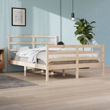Maison Chic Posteljni okvir - Dvoposteljna postelja - Zakonska postelja iz trdne borovine 140x200 cm-J14446, (21767004) | Shoptok.si