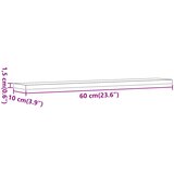 Police za knjige 4 kom boja starog drva 60 x 10 x 1,5 cm drvene | shoptok.hr