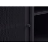 Unique Furniture Črna kovinska TV omarica 160x55x45 cm Veep – | Shoptok.si