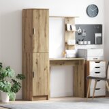 vidaXL Stol s pohranom Umjetnički hrast Konstruirano drvo | shoptok.hr