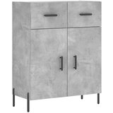 vidaXL Komoda betonsko siva 69,5x34x90 cm inženirski les, (20807237) | Shoptok.si