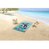 Good Morning Modra otroška žametna brisača za na plažo 75x150 cm Splash – | Shoptok.si