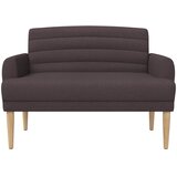  Ljubavni kauč s gumbima Tamno smeđa 116 x 67 x 80 cm Tkanina | Eponuda.com