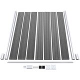  Set WPC ograda 1 kvadratna + 1 kosa 273 x 186 cm sivi | shoptok.hr
