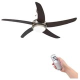  Dekorativni stropni ventilator s svetilko 128 cm rjav Cene