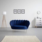 Bessagi Home dvosed jellina, temno modra, žamet | Shoptok.si
