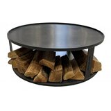 COOKKING okroglo vrtno kurišče s prostorom za drva 82 cm u